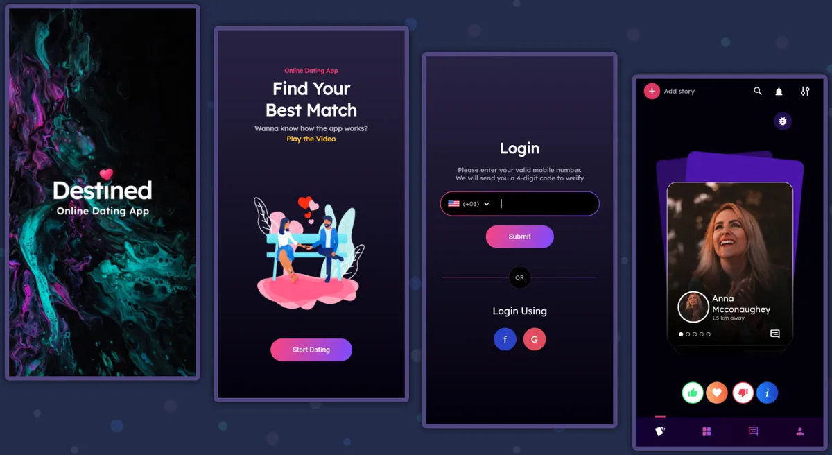 Dating App — screen 2