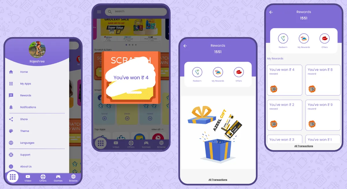 Multiple Apps Affitialion & Rewarding Program App — screen 2