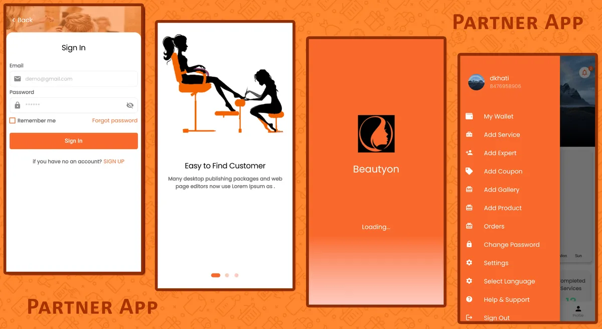 Saloon Business and User Apps — screen 8