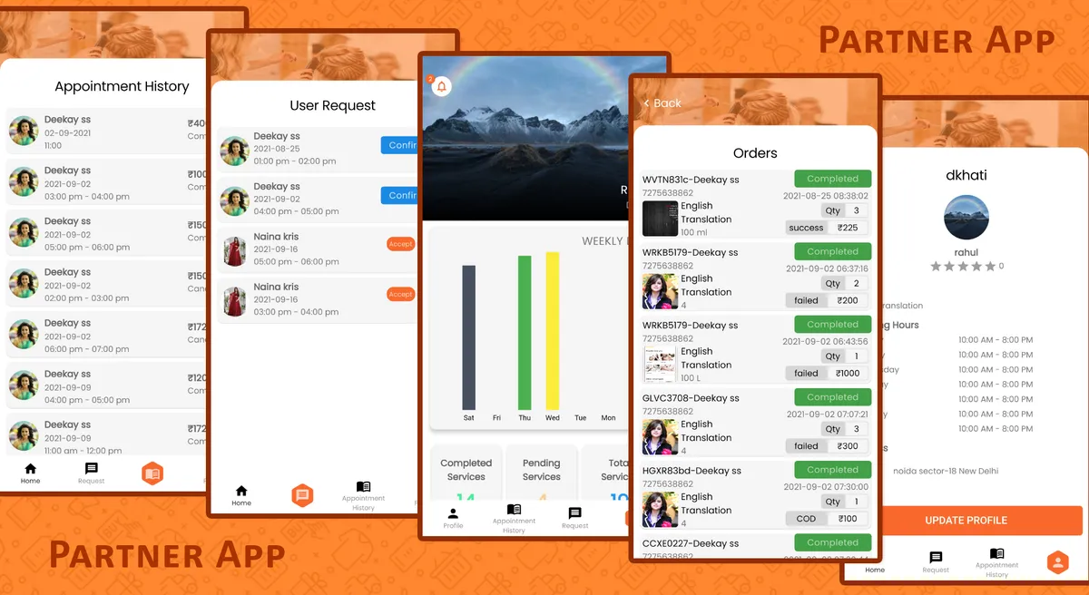 Saloon Business and User Apps — screen 2
