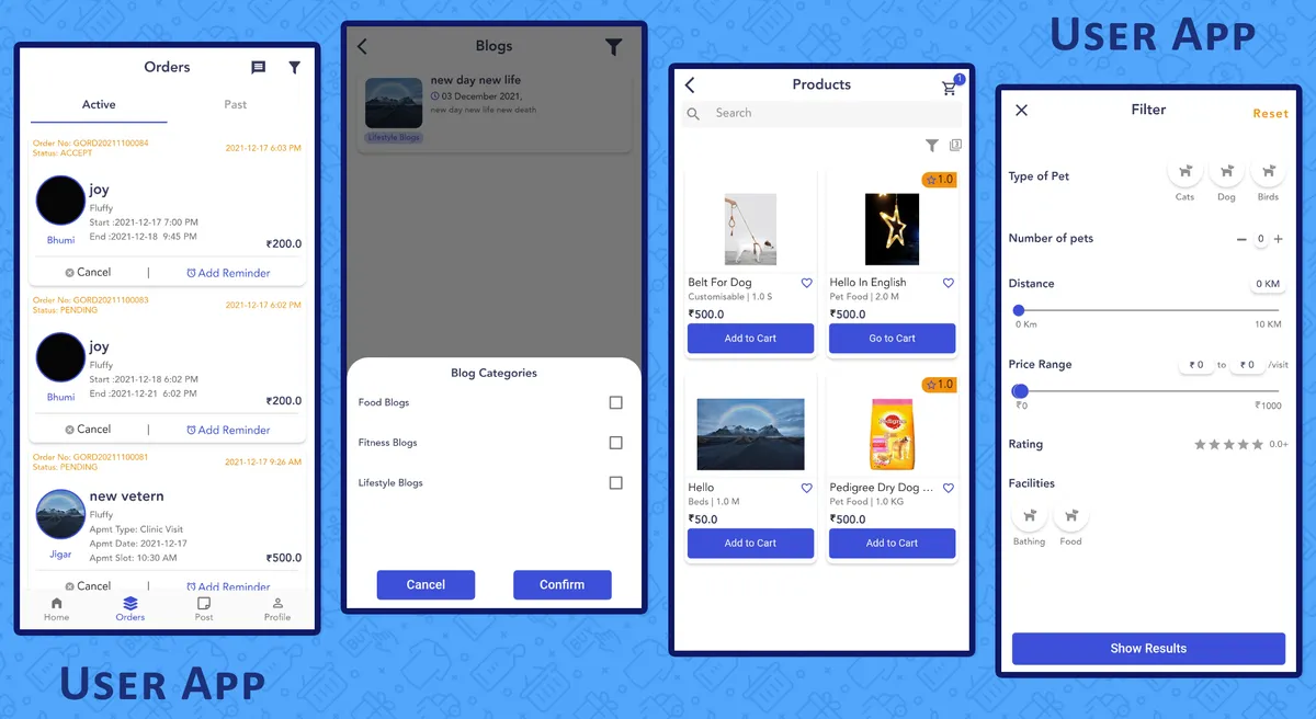 Pet Services and Products Selling SAAS — screen 5