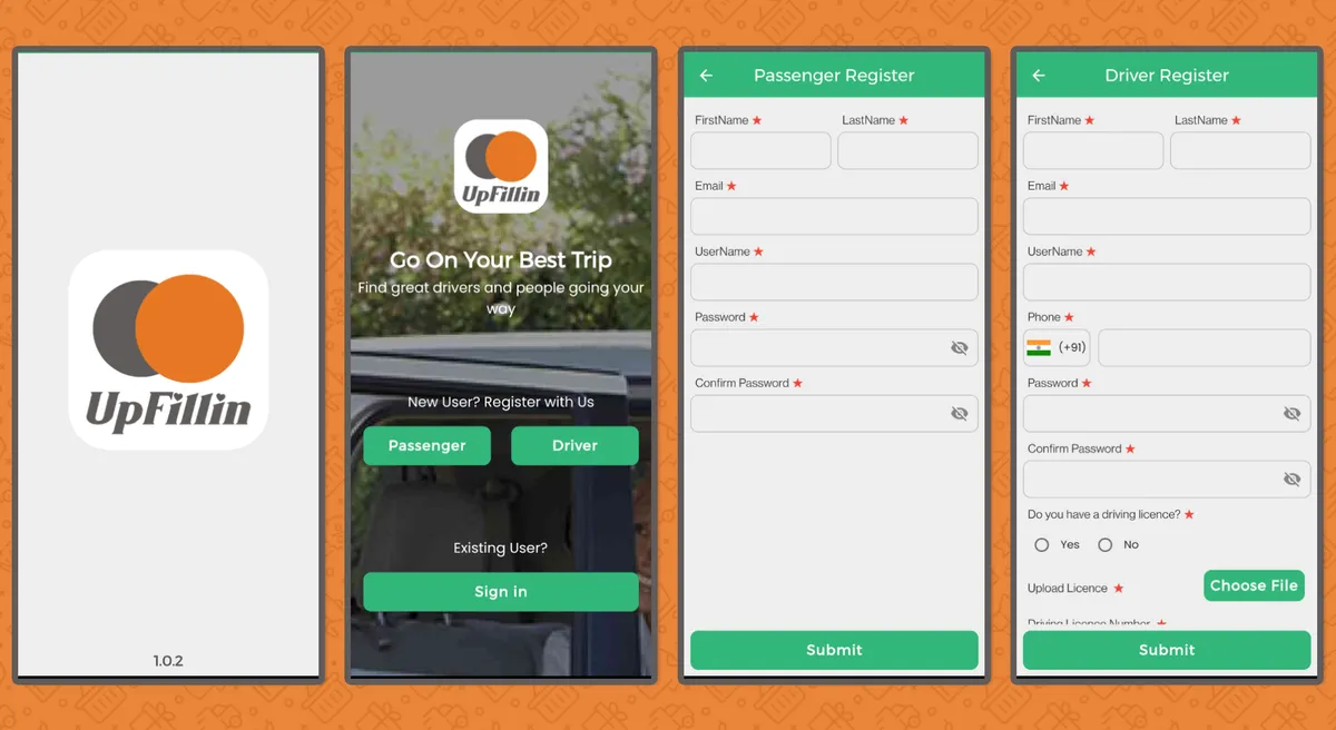 Upfillin - Save by Sharing, Earn by filling your car — screen 3